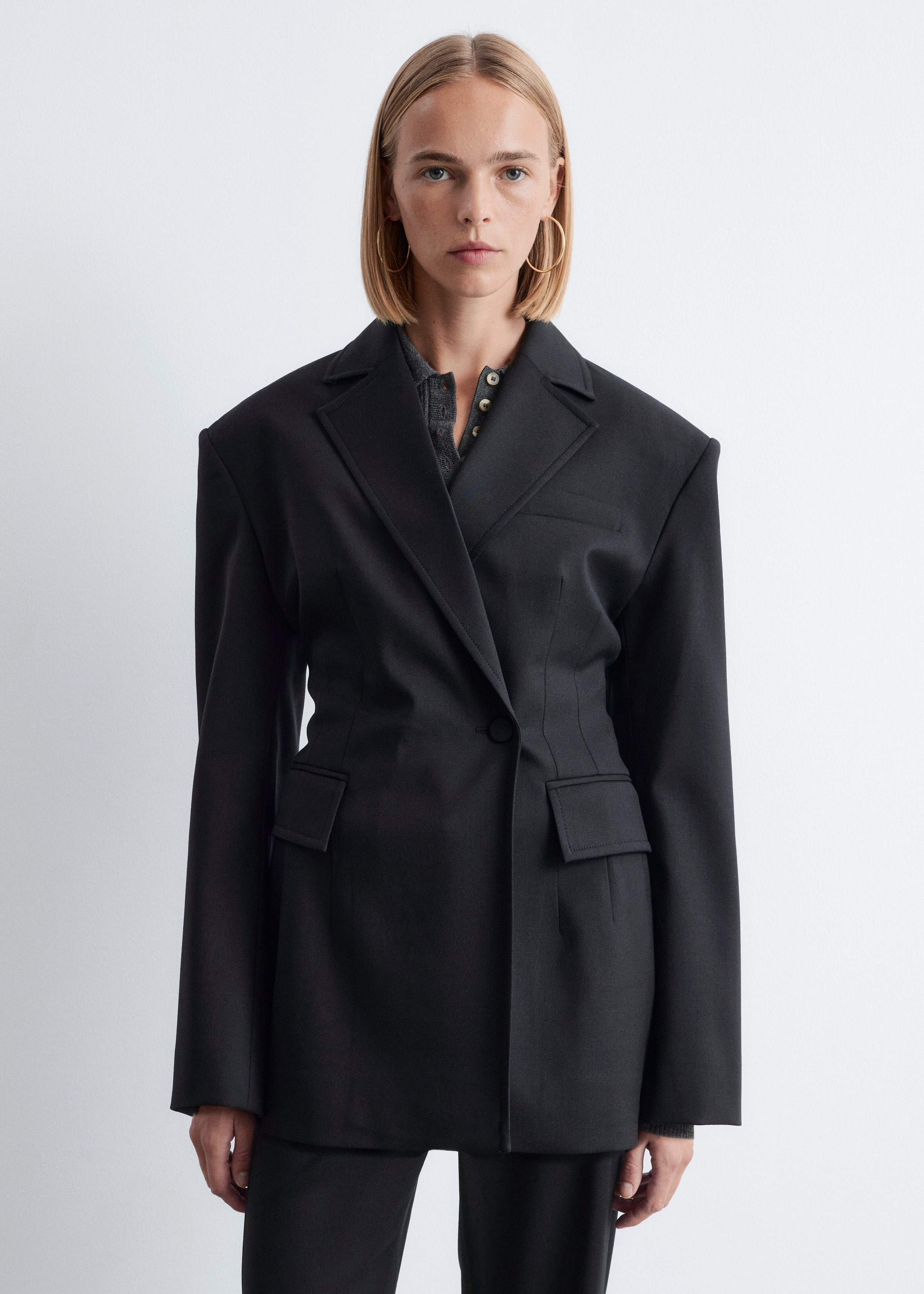 Double-Breasted Wool Blazer