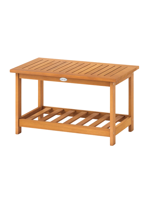 Outdoor Acacia Slatted Coffee Table W/ Slatted Tabletop 