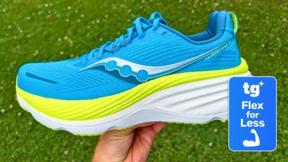 Saucony Hurricane 24 with Flex for Less tag