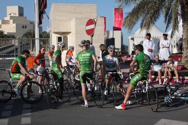 The An Post-Sean Kelly team ahead of the Tour of Qatar.