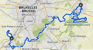 Route map for 2024 UCI Gravel World Championships in Belgium