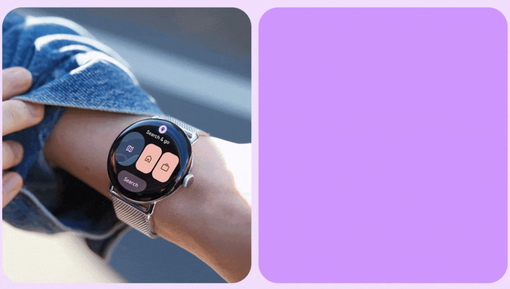 3-section tile layout in Wear OS 6