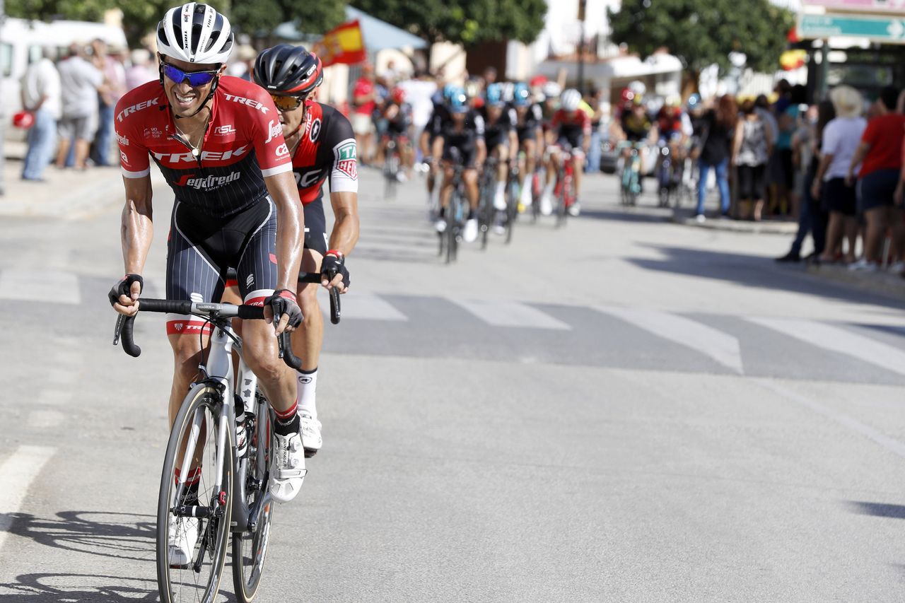 Alberto Contador (Trek-Segafredo) on the attack