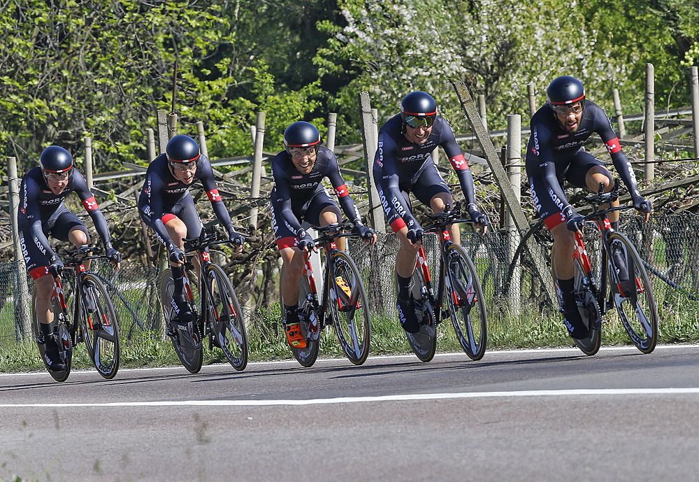 Bora-Argon 18 in the team time trial
