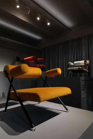 The Rolls chair on display during Dutch Design Week 2022