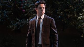 David Henrie as Justin Russo in Wizards Beyond Waverly Place.