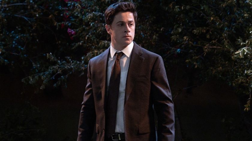 David Henrie as Justin Russo in Wizards Beyond Waverly Place.