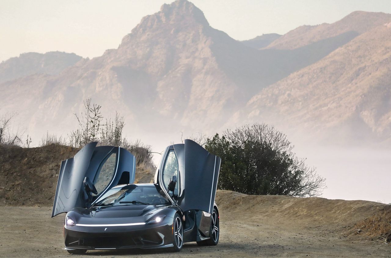 Automobili Pininfarina Battista press photos on the roads in California
