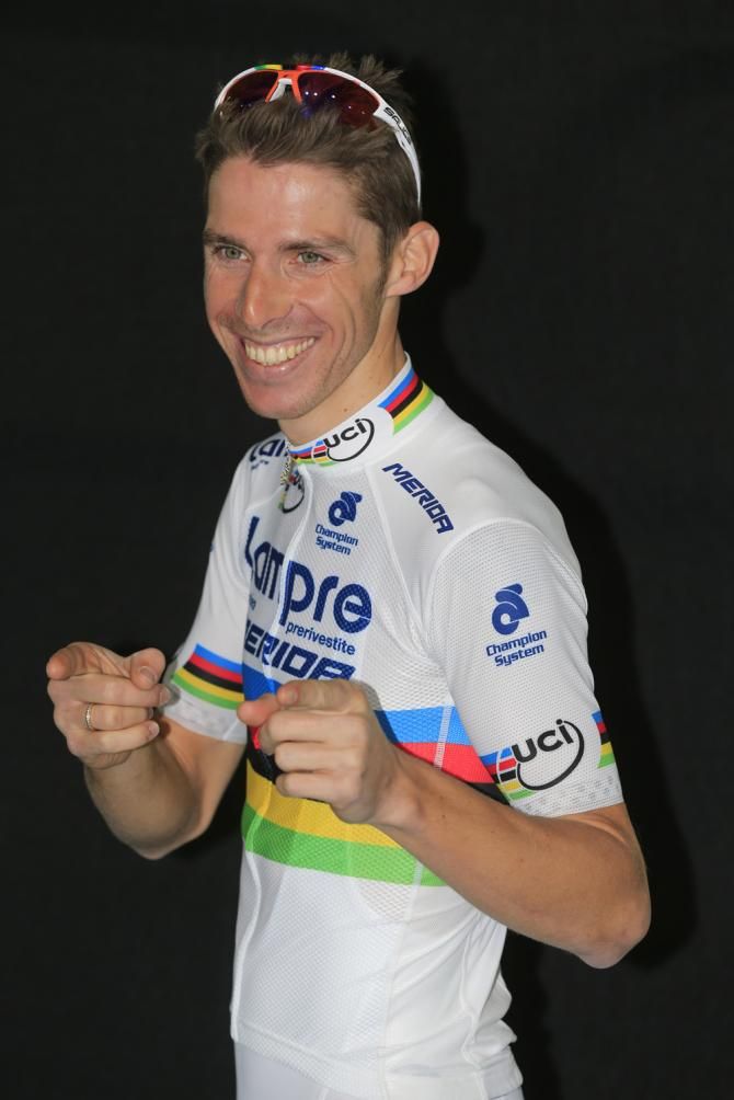 Rui Costa is all smiles as he reveals his new kit