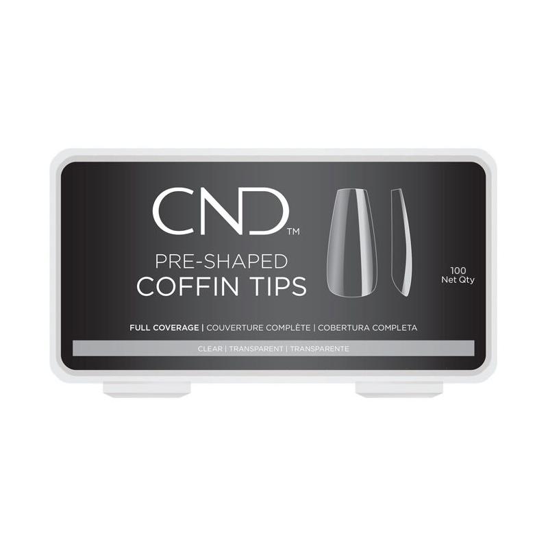Cnd Nail Tips - Coffin 100ct