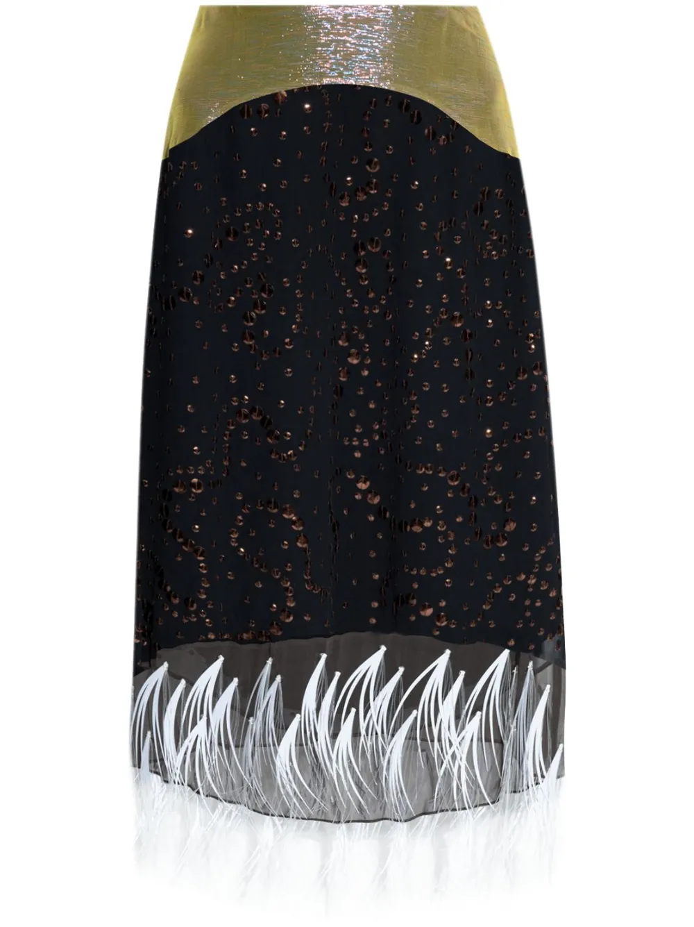 Tory Burch Embellished Midi Skirt | 2