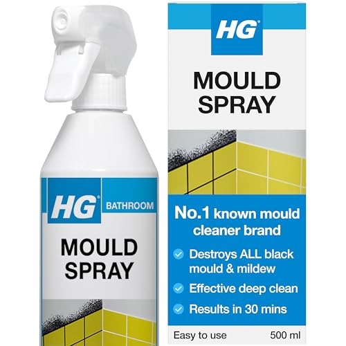 Hg Mould Spray - Effective Black Mould &amp;amp; Mildew Cleaner, Removes Stains &amp;ndash; 500ml