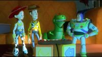 Screens from a Toy Story video game