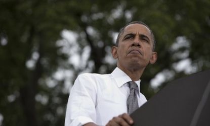 Obama speaks at a campaign event in Columbus, Ohio, on Sept. 17: The president should be "no drama Obama" when he's onstage in Denver with Mitt Romney tomorrow night â€” though he shouldn't p