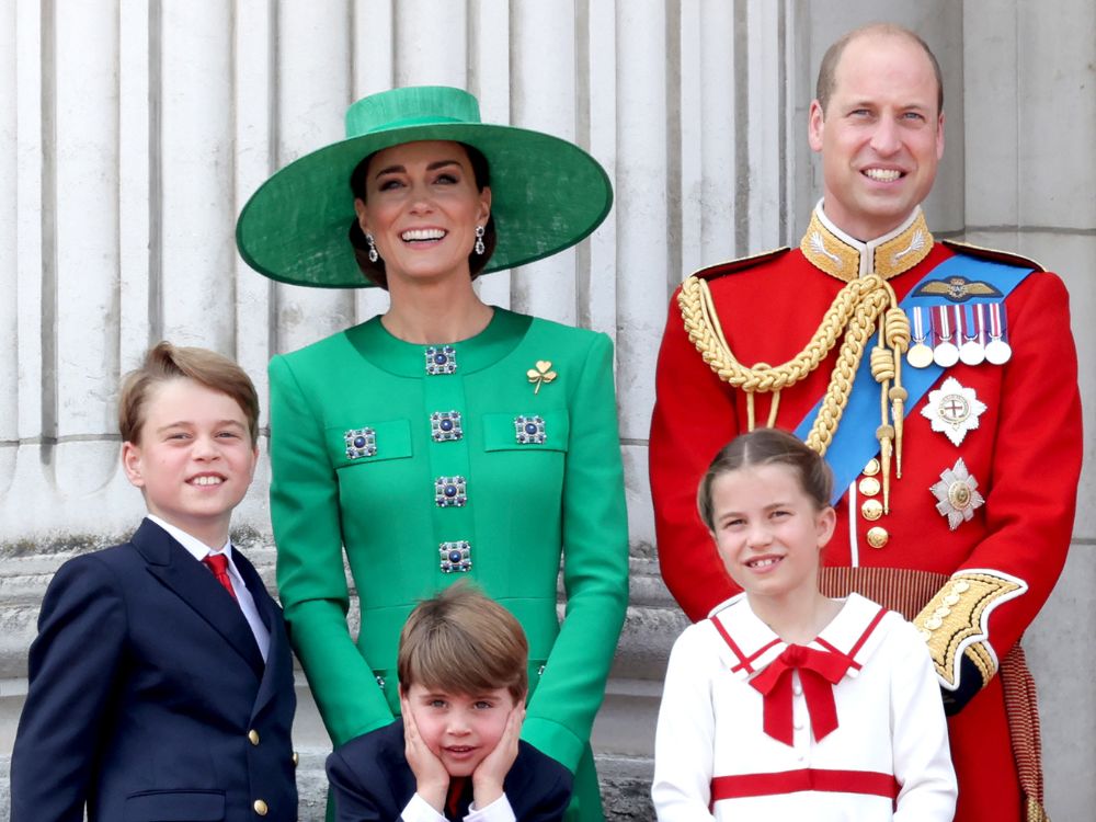 The Wales family attend Trooping the Colour