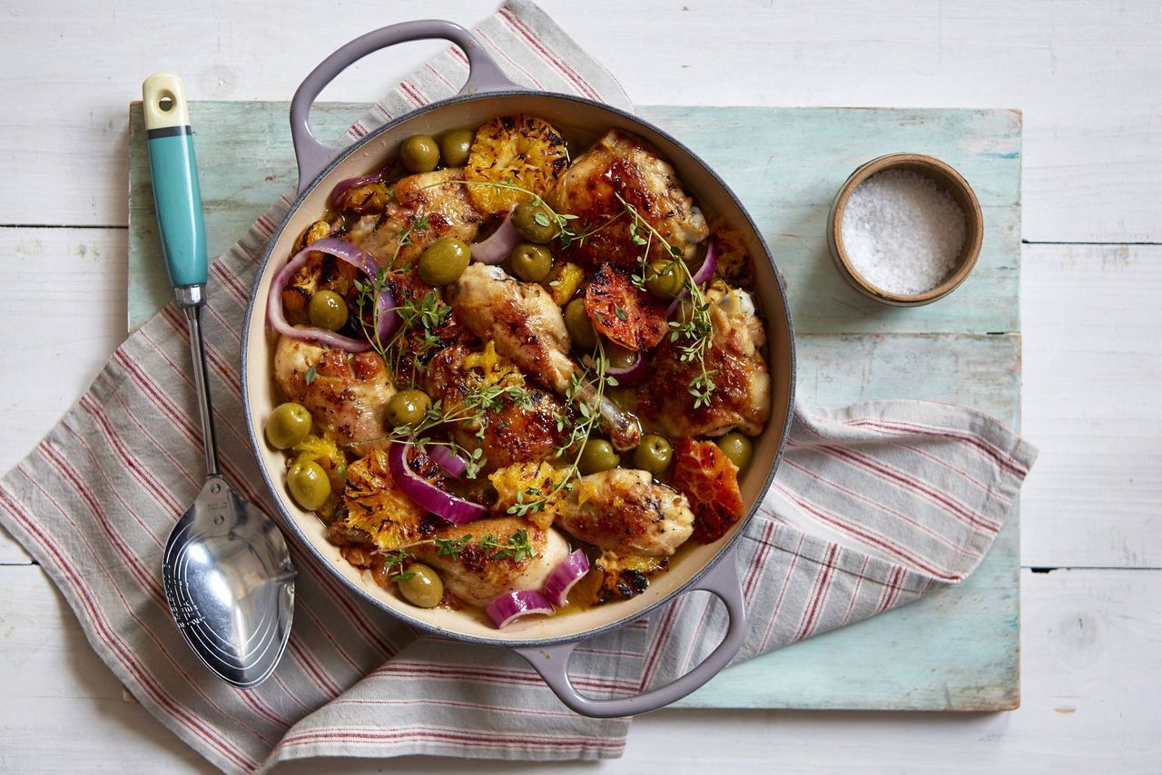 Sweet sherry blood orange chicken bake | Dinner Recipes | Woman & Home