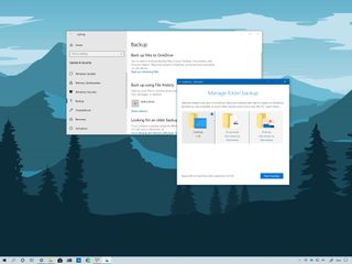 Windows 10 cloud file backup option