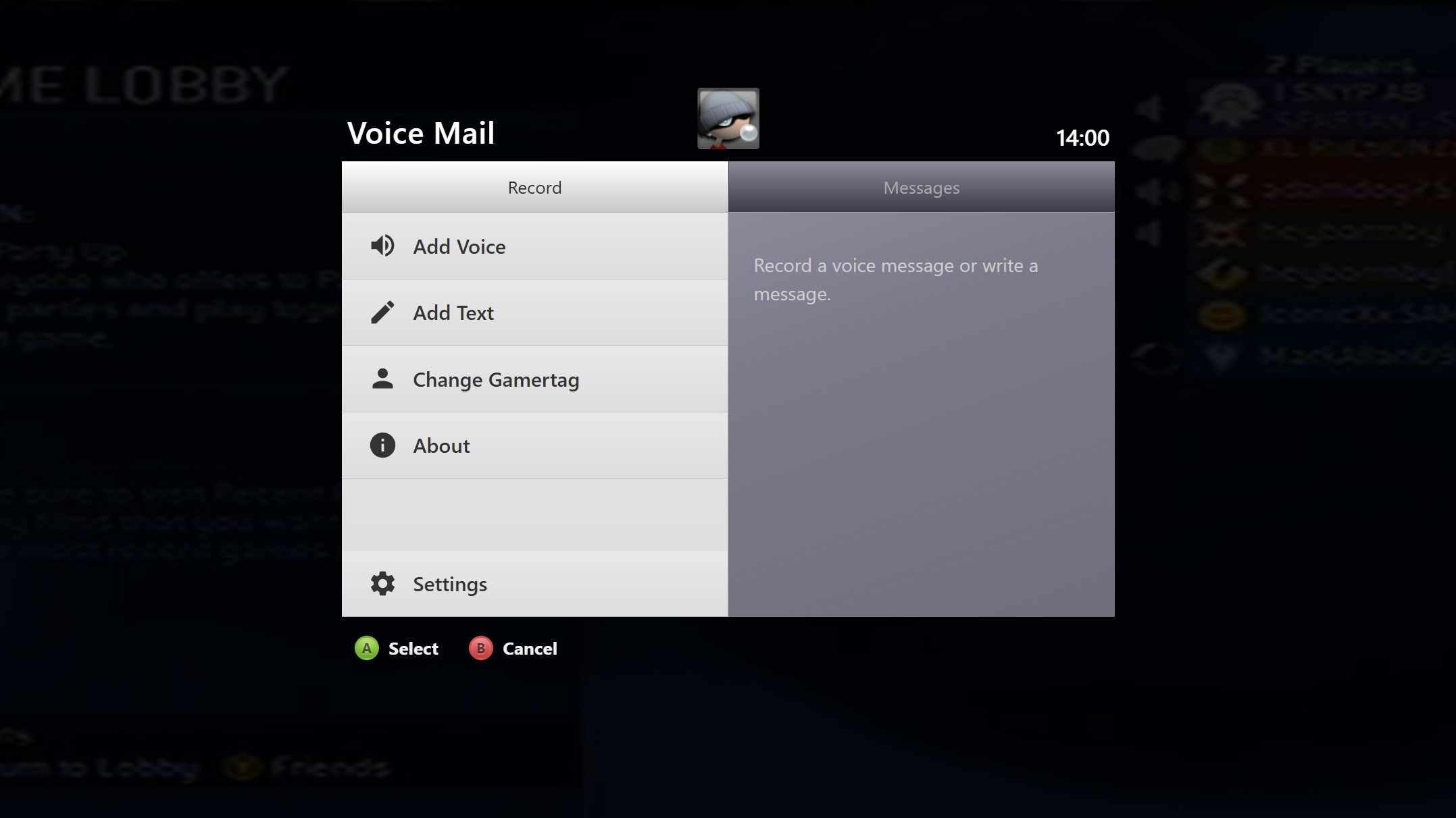 The dashboard of the "xboxchatting" website.