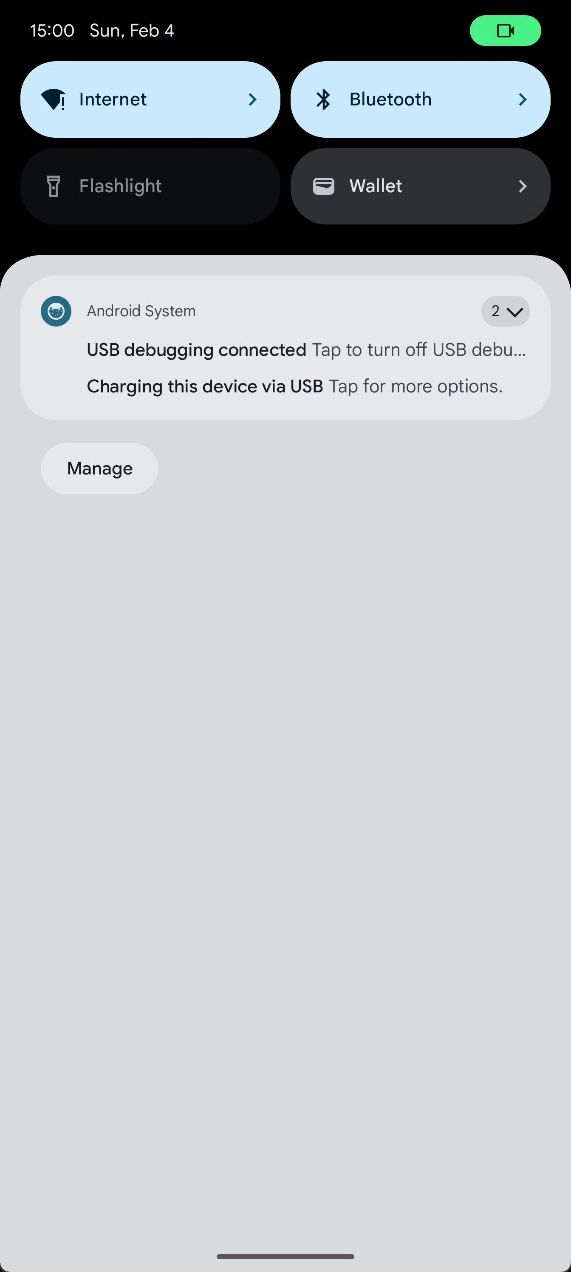 Privacy indicator for camera access in Android