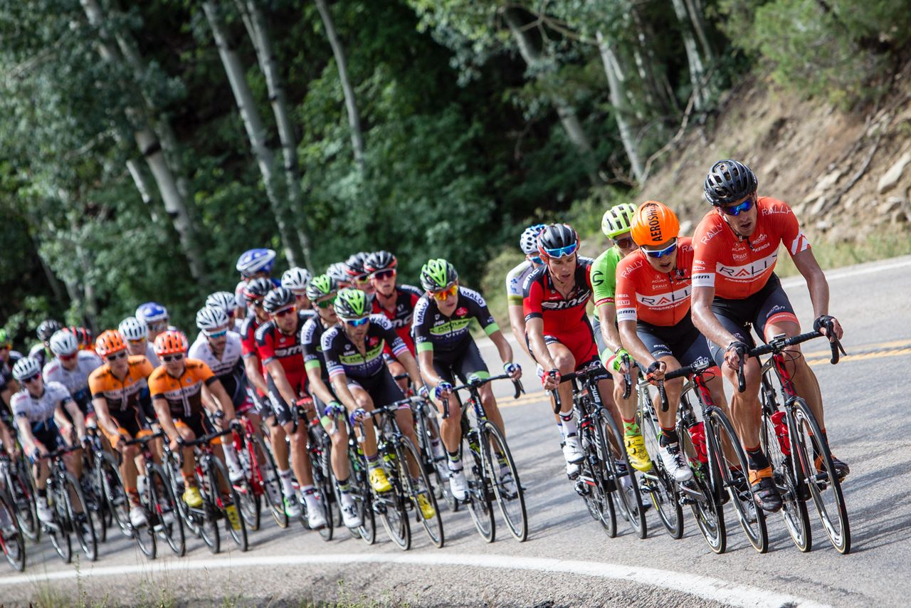 Tom Zirbel (Rally) spent a big part of the day helping the peloton chase