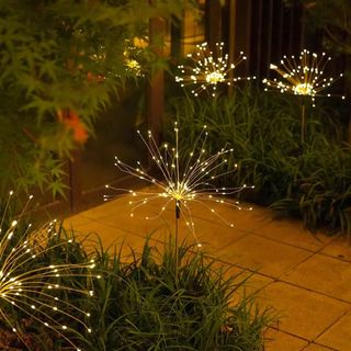 2 pcs Solar Firework Lights Trees