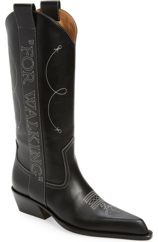 Frame Pointed Toe Western Boot