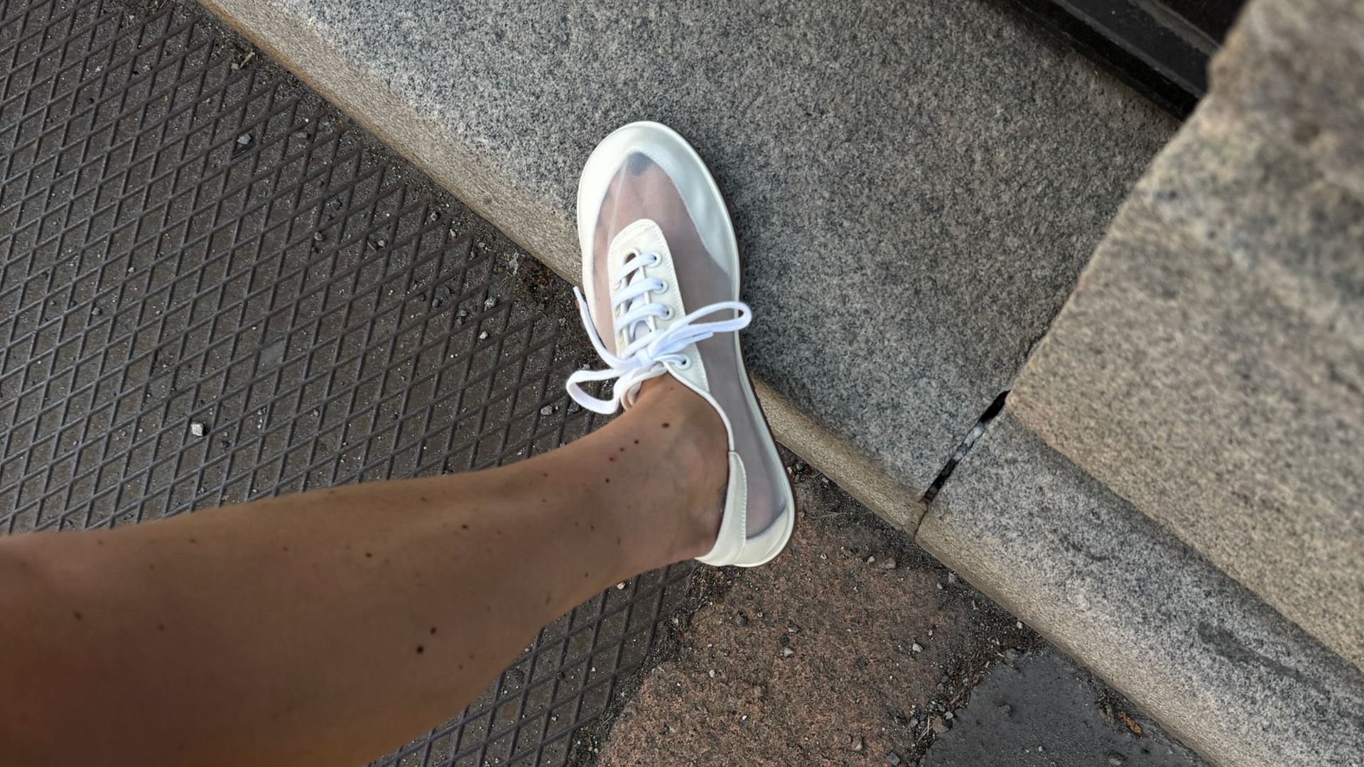 An image of @annabelrosendahl wearing one of the biggest underrated trainer brands. 