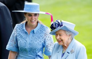 Princess Beatrice and Queen Elizabeth II at Royal Ascot