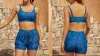 SeaFancy Sporty Bikini Top and High Waist Boy Shorts