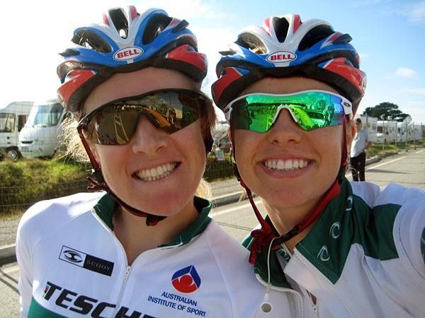 Peta and I looking fresh BEFORE the race!