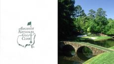 Augusta National scorecard and the 12th hole pictured