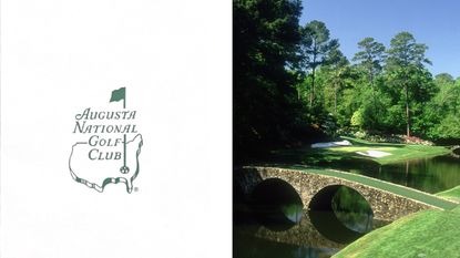 Augusta National scorecard and the 12th hole pictured
