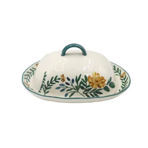 Nutmeg Sunflower Butter Dish