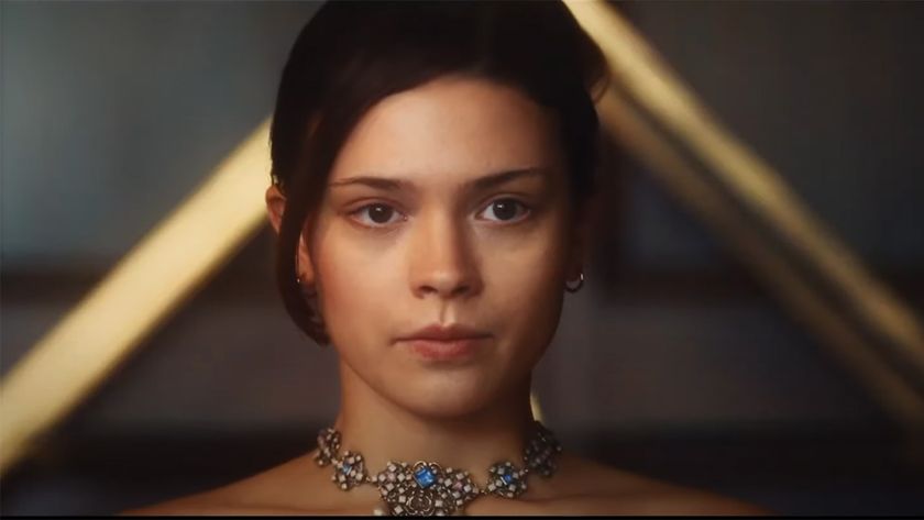 Ruby in a necklace getting all dolled up in Amazon&#039;s Maxton Hall.