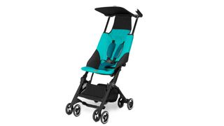 Image shows the GB Pockit travel stroller.