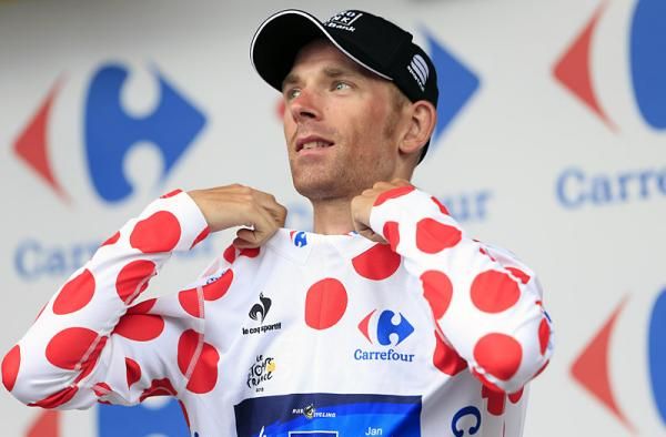 Michael Morkov (Saxo Bank-Tinkoff) continues to lead the mountains classification.