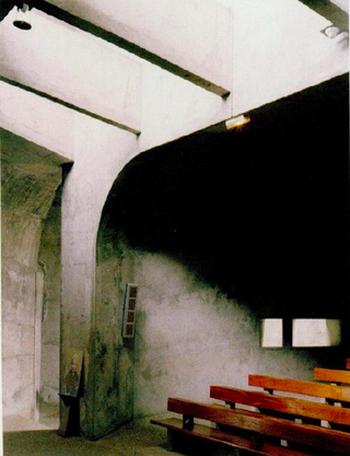 Claude parent's church of Sainte Bernadette, interior