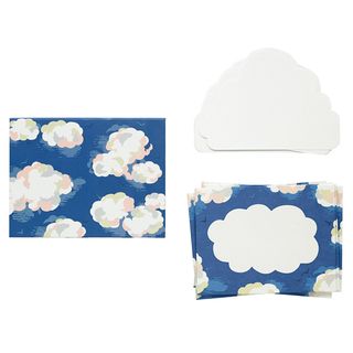 cloud shaped notecards