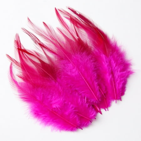 Xmhytop-A Feathers for Crafting,100pcs 3-5.9inch Craft Feathers,bulk Feathers for Wedding Home Party,dream Catcher Supplies and Diy Crafts,dark Pink