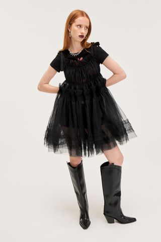 Puffy Babydoll Dress