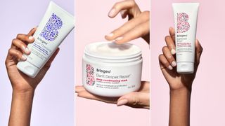 Three side-by-side images of Briogeo hair products for Black-owned beauty and skincare brands.