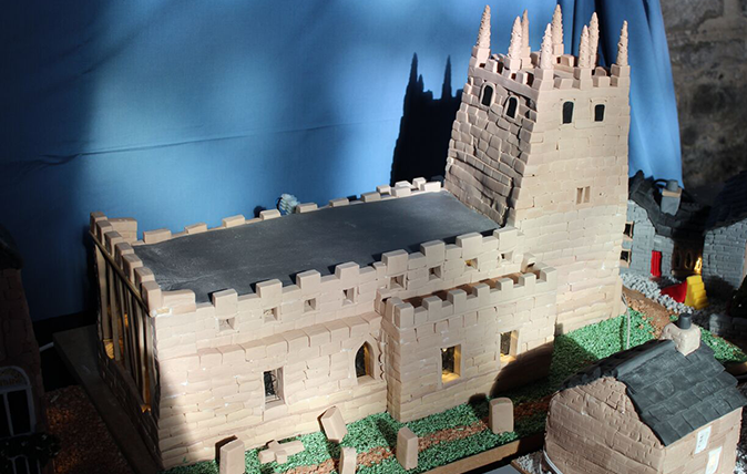 Youlgrave recreated in cake by Lynn Nolan