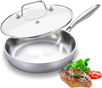 Delarlo Triple-ply 12-inch stainless steel skillet