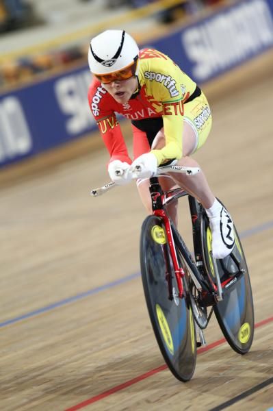 Vilija Sereikaite (Lituania) finished fourth in pursuit qualifying to make the bronze medal final.