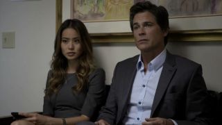 Jamie Chung and Rob Lowe in Knife Fight