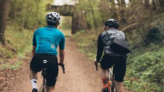 Two gravel riders embracing the community spirit of Rebound 2023