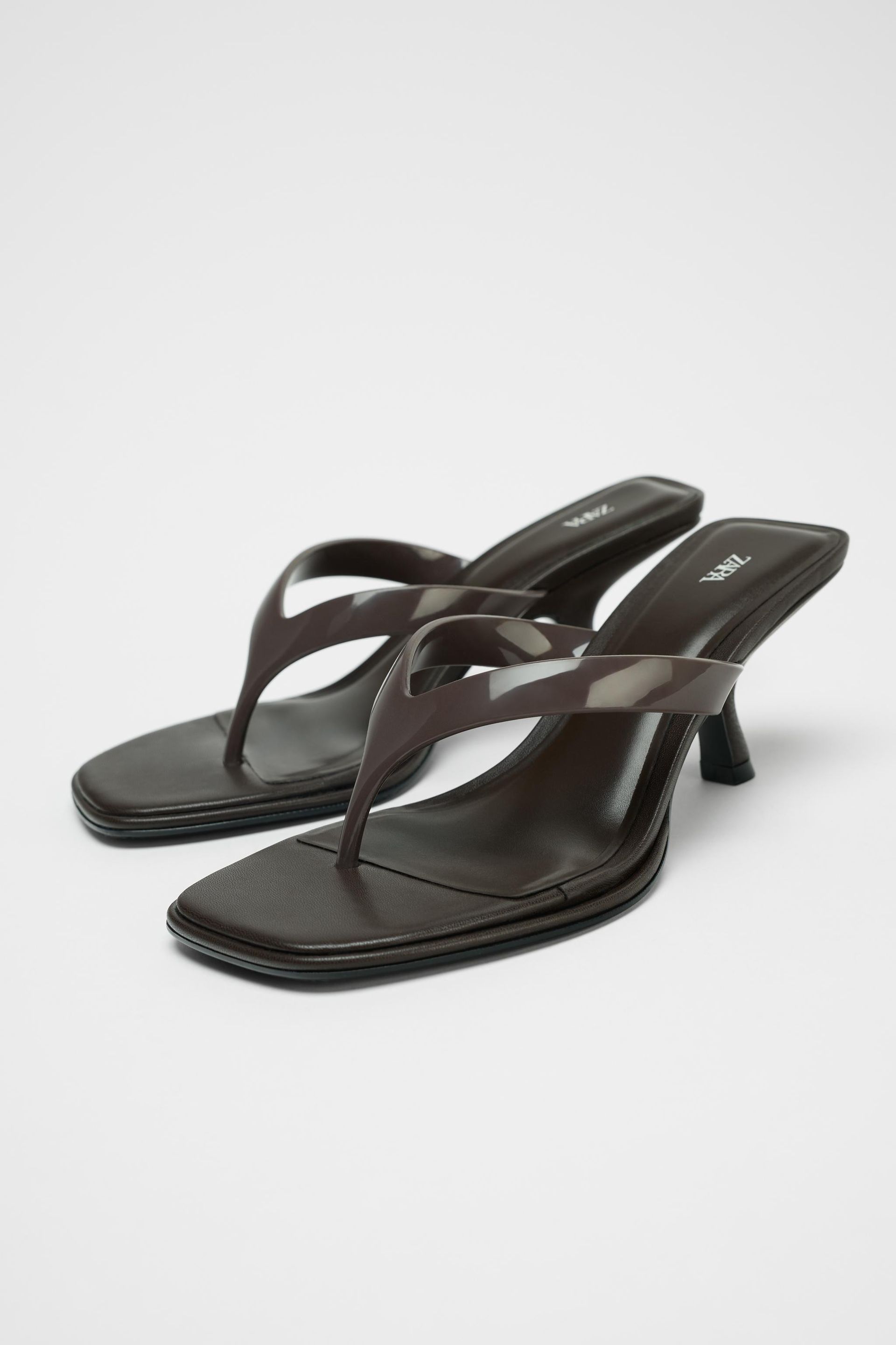 Asymmetric Heeled Sandals