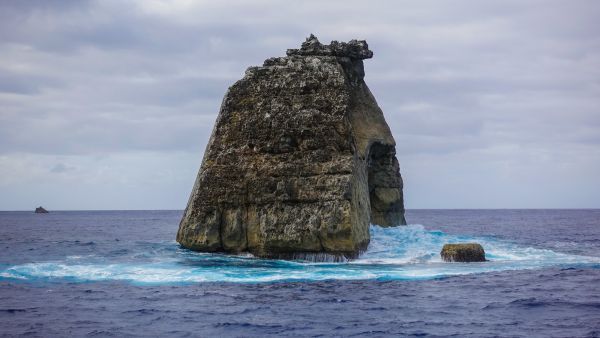 The Bonin Islands are part of a geologic arc called Izu-Bonin-Mariana Arc. The arc sits above the subduction zone, where the Pacific plate is slowly diving beneath the Philippine Sea Plate.