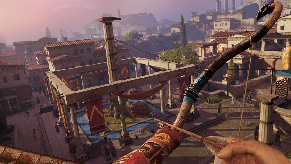 Official screenshots of Assassin's Creed Nexus running on a Meta Quest 3
