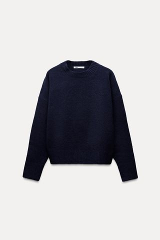 Soft Plain Knit Sweater